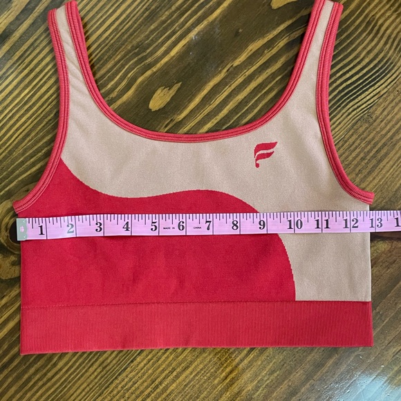 Fabletics Sunny Reversible Low Impact Sports Bra Haute Red/Maplewood Tan Small - Picture 8 of 11